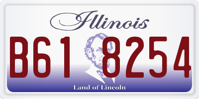 IL license plate B618254