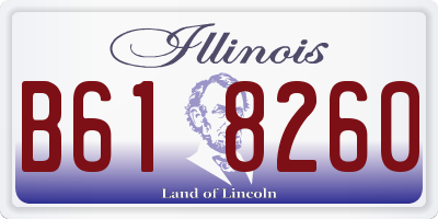 IL license plate B618260