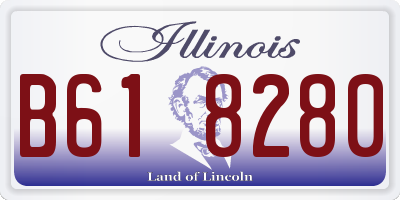 IL license plate B618280