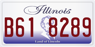IL license plate B618289