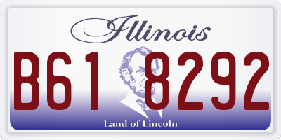 IL license plate B618292