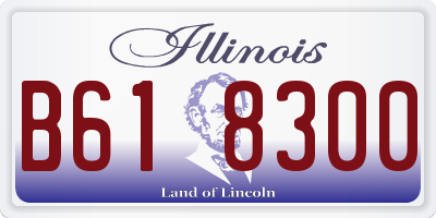 IL license plate B618300