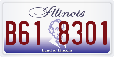 IL license plate B618301