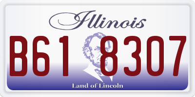 IL license plate B618307