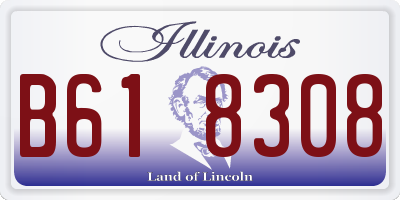 IL license plate B618308