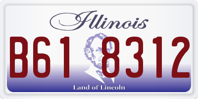IL license plate B618312