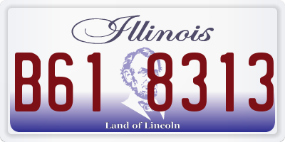 IL license plate B618313