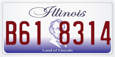IL license plate B618314
