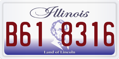 IL license plate B618316