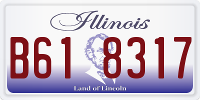 IL license plate B618317