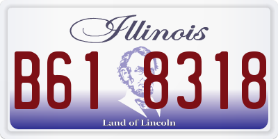 IL license plate B618318