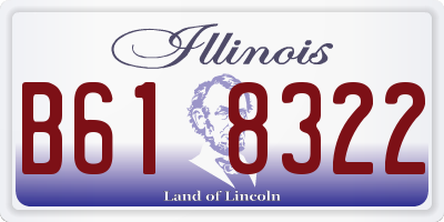 IL license plate B618322
