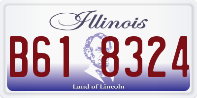 IL license plate B618324