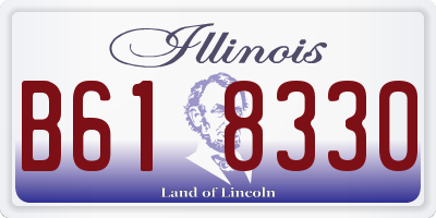 IL license plate B618330