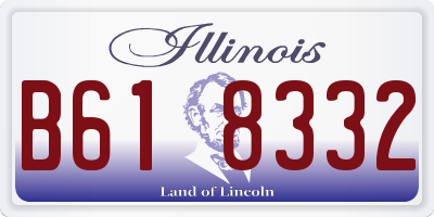 IL license plate B618332