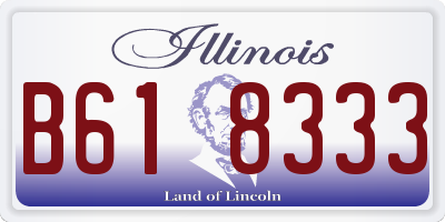 IL license plate B618333