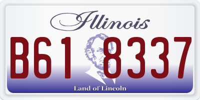 IL license plate B618337