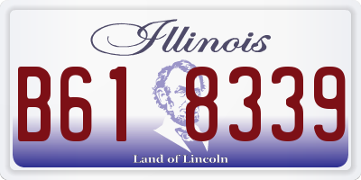 IL license plate B618339