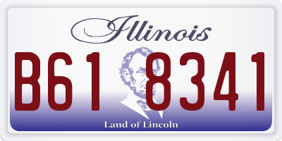 IL license plate B618341