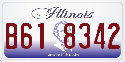IL license plate B618342