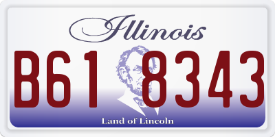 IL license plate B618343