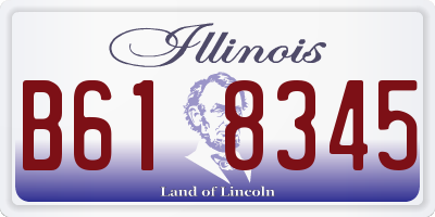 IL license plate B618345