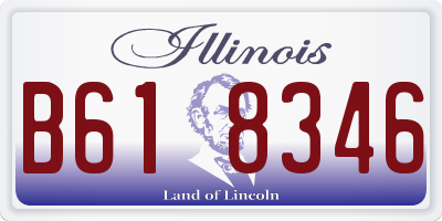 IL license plate B618346
