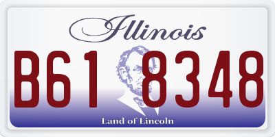 IL license plate B618348
