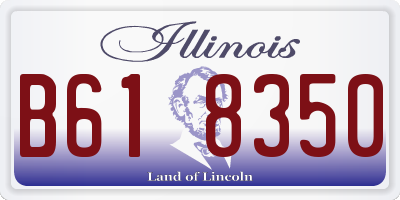 IL license plate B618350