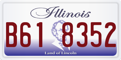 IL license plate B618352
