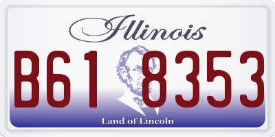 IL license plate B618353