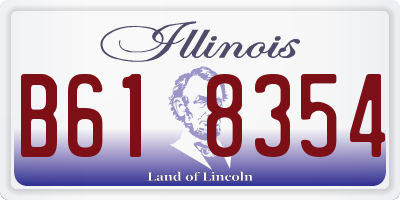 IL license plate B618354