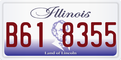 IL license plate B618355