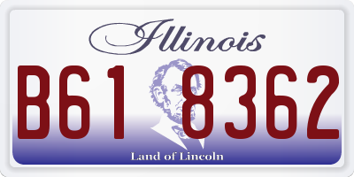 IL license plate B618362