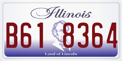 IL license plate B618364