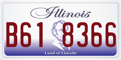 IL license plate B618366