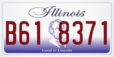 IL license plate B618371