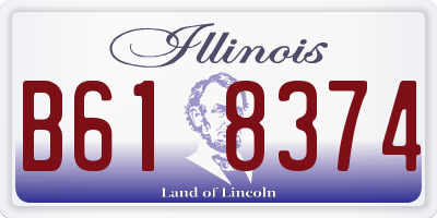IL license plate B618374
