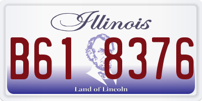 IL license plate B618376