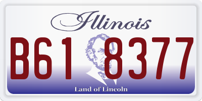 IL license plate B618377