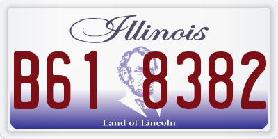 IL license plate B618382