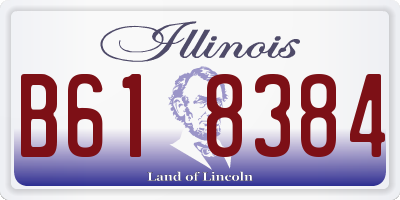 IL license plate B618384