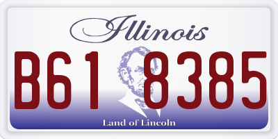 IL license plate B618385
