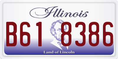 IL license plate B618386