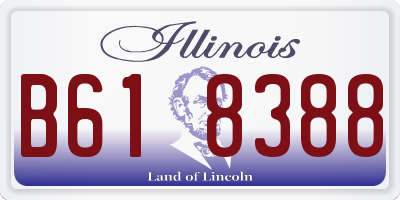 IL license plate B618388