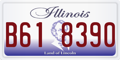 IL license plate B618390