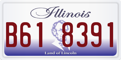 IL license plate B618391