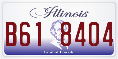 IL license plate B618404