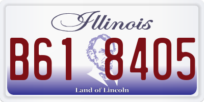 IL license plate B618405
