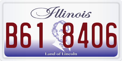 IL license plate B618406